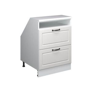Vicco ŠIKMÁ SKRIŇA Rion Biely vidiecky dom 60 x 81.6 cm s 2 zásuvkami, korpus skrine hĺbka 60 cm vyobraziť