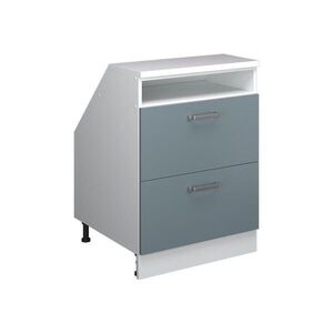 Vicco KUCHYNSKÁ SKRIŇA PRE ŠIKMÉ STRECHY R-Line Modrošedá 60 cm s 2 zásuvkami, korpus skrine hĺbka 60 cm vyobraziť