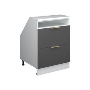 Vicco ŠIKMÁ SKRIŇA Rion Antracitové zlato 60 x 81.6 cm s 2 zásuvkami, korpus skrine hĺbka 60 cm vyobraziť