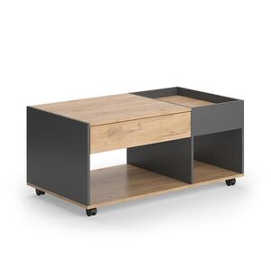Vicco KONFERENČNÝ STOLÍK Maik Goldkraft dub/antracit 110 x 60 cm so zásuvkou vyobraziť