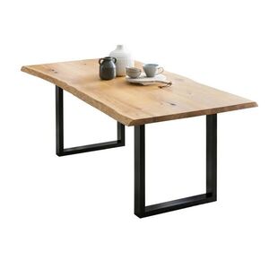 P & B JEDÁLENSKÝ STÔL, dub, prírodná farba, čierna, 200/100/75 cm vyobraziť