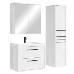 Badplaats KÚPEĽŇOVÁ ZOSTAVA Florence 4 diely lesklá biela - 60 x 35 x 51 cm vyobraziť