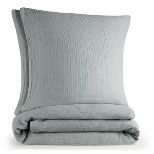 Blumtal POVLEČENÍ mušelín, 100% bavlna, 200/220 cm & 2x 80/80 cm, modrá vyobraziť