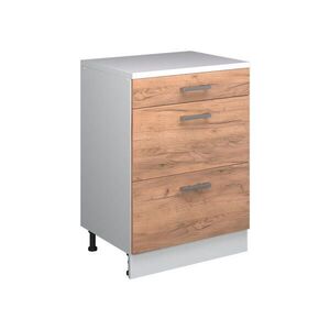 Vicco ROZŠIRUJÚCA KOMODA Rion, Dub Goldkraft/biely, 60 x 46 cm bez sklonu s 3 zásuvkami vyobraziť
