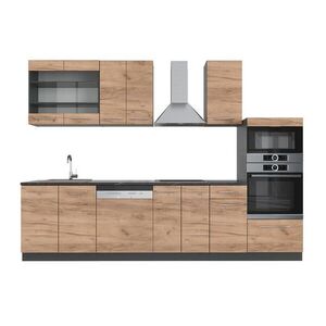 Vicco KUCHYNSKÝ KÚT Fame-Line Goldkraft dub/antracit 300 cm s vysokou skrinkou, AP antracit vyobraziť