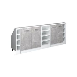 Vicco KUCHYNSKÁ SKRIŇA PRE ŠIKMÉ STRECHY R-Line betón 210 cm Súprava 5 vyobraziť