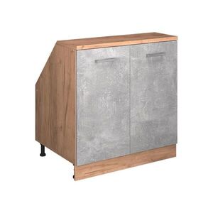 Vicco WARDROBE FOR SLOPING CEILING Rion betón 80 x 81.6 cm s 2 dverami, korpus skrine hĺbka 60 cm vyobraziť
