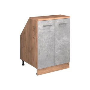 Vicco ŠIKMÁ SKRIŇA Rion betón 60 x 81.6 cm s 2 dverami, korpus skrine hĺbka 60 cm vyobraziť