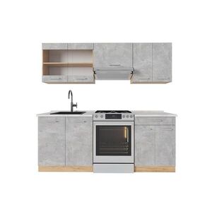 Vicco KUCHYNSKÝ KÚT R-Line Betón/zlatý dub 200 cm , AP Marble vyobraziť