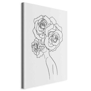 artgeist OBRAZ NA PLÁTNE, abstraktné, ľudia, kvety, 40/60/1, 2 cm vyobraziť