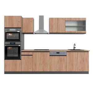 Vicco KUCHYNSKÝ KÚT R-Line Goldkraft dub/antracit 300 cm s vysokou skriňou, dub AP vyobraziť