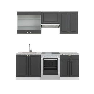 Vicco KUCHYNSKÝ KÚT Fame-Line Antracit zlatá/biela 200 cm , AP Marble vyobraziť