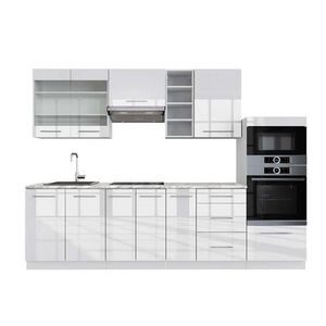 Vicco KUCHYNSKÝ KÚT Fame-Line Biela vysoký lesk/biela 280 cm , AP Marble vyobraziť