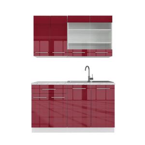 Vicco JEDNOLÔŽKOVÁ KUCHYŇA Fame-Line Bordeaux vysoký lesk/biela 140 cm bez pracovnej dosky vyobraziť