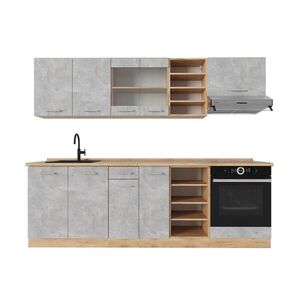Vicco KUCHYNSKÝ KÚT R-Line Betón/zlatý dub 240 cm , AP Oak vyobraziť