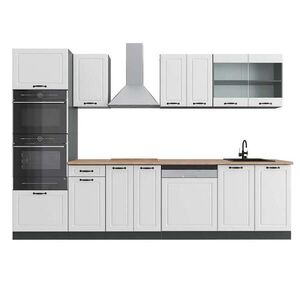 Vicco KUCHYNSKÝ KÚT R-Line Biely vidiecky dom 300 cm s vysokou skriňou, dub AP vyobraziť