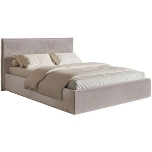 Selsey ČALÚNENÁ POSTEĽ Softie Slim taupe velúr 200x200 vyobraziť