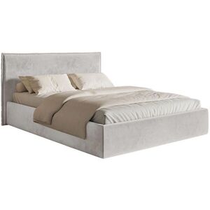 Selsey ČALÚNENÁ POSTEĽ Softie Slim svetlosivá velúr 160x200 vyobraziť