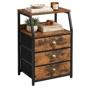 Relaxdays KOMODA vintage hnedá 3 zásuvky MDF vyobraziť