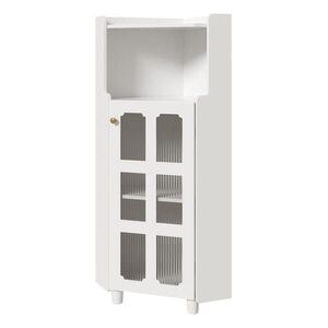 Modfu ROHOVÁ skrinka z MDF 45x45x124 cm biela s LED osvetlením ovládaným aplikáciou vyobraziť