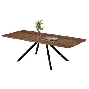 Modfu JEDÁLENSKÝ stôl z MDF 240x90x74, 5 cm orechový s trojstupňovým rozkladom a nosnosťou 100 kg vyobraziť