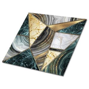 TULUP SAMOLEPIACE OBKLADY NA STENU 9 ks 30x30 cm Art Deco abstrakcia vyobraziť
