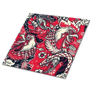 TULUP SAMOLEPIACE OBKLADY NA STENU 9 ks 30x30 cm Had a kohút vyobraziť