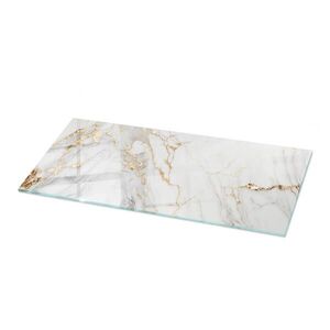 TULUP SKLENENÁ DOSKA 125x50 cm Elegantný mramor so žilami vyobraziť