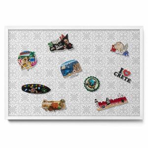 TULUP MAGNETICKÁ TABUĽA 60x40 cm biely rám – Pravidelný ornamentálny vzor vyobraziť