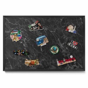 TULUP MAGNETICKÁ TABUĽA 60x40 cm čierny rám – Štýlový mramorový kameň vyobraziť