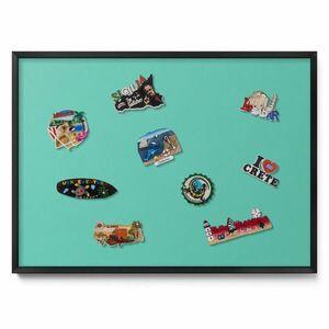 TULUP MAGNETICKÁ TABUĽA 70x50 cm čierny rám – Olivová farba vyobraziť