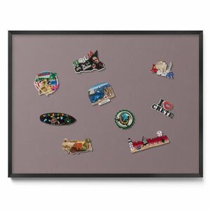 TULUP MAGNETICKÁ TABUĽA 80x60 cm čierny rám – Svetlohnedá farba vyobraziť