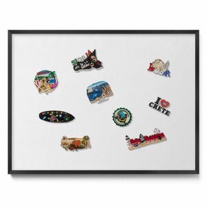 TULUP MAGNETICKÁ TABUĽA 80x60 cm čierny rám – Biela farba vyobraziť