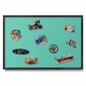 TULUP MAGNETICKÁ TABUĽA 60x40 cm čierny rám – Olivová farba vyobraziť