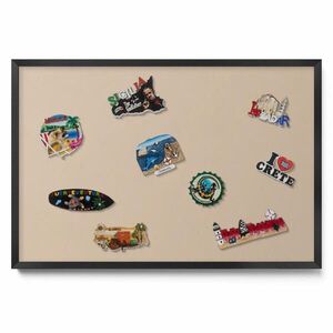 TULUP MAGNETICKÁ TABUĽA 60x40 cm čierny rám – Ružová farba vyobraziť