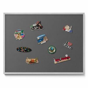 TULUP MAGNETICKÁ TABUĽA 80x60 cm strieborný rám – Olivová farba vyobraziť