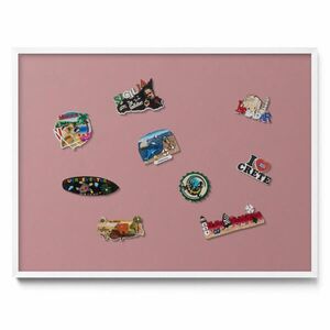 TULUP MAGNETICKÁ TABUĽA 80x60 cm biely rám – Pastelová ružová farba vyobraziť