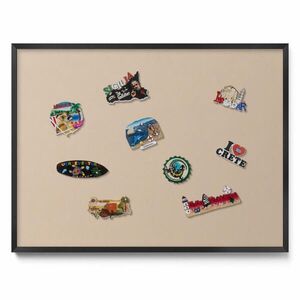 TULUP MAGNETICKÁ TABUĽA 80x60 cm čierny rám – Ružová farba vyobraziť