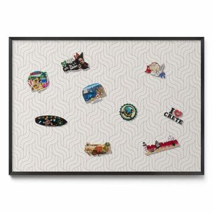 TULUP MAGNETICKÁ TABUĽA 100x70 cm čierny rám – Tmavá kamenná štruktúra vyobraziť