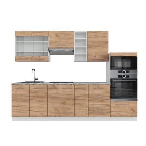Vicco KUCHYNSKÝ KÚT Fame-Line Dub Goldkraft/biela 280 cm , AP Marble vyobraziť