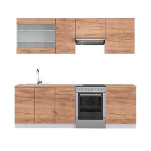 Vicco KUCHYNSKÝ KÚT Fame-Line Dub Goldkraft/biela 240 cm , AP Oak vyobraziť