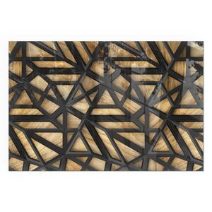 TULUP PODLOŽKA POD KRB 120x80 cm - Geometria s drevom vyobraziť