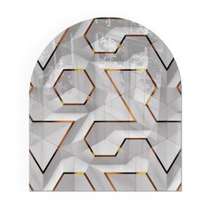 TULUP PODLOŽKA POD KRB 80x70 cm - Geometrický 3D vzor vyobraziť