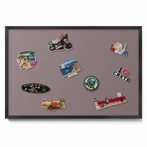 TULUP MAGNETICKÁ TABUĽA 60x40 cm čierny rám – Svetlohnedá farba vyobraziť