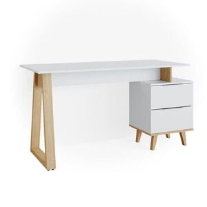Vicco PÍSACÍ STÔL Nautica biely 138 x 60 cm so zásuvkami L vyobraziť