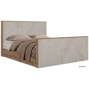 MKS AMERICKÁ POSTEĽ WOOD DUO 200/200 - Béžová Manšester - Topper Visco - H3 (stredne tvrdý) vyobraziť