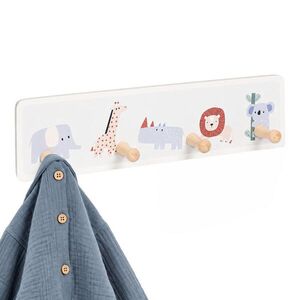 Relaxdays VEŠIAK Viacfarebný detský 4-háčiky 10x38 cm vyobraziť