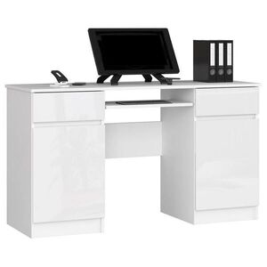 RAUMHIRSCH FURNITURE PÍSACÍ STÔL Biela, Lesklá biela 77/135/50 vyobraziť