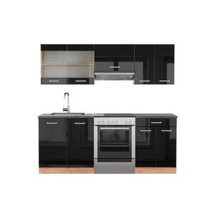 Vicco KUCHYNSKÝ KÚT R-Line Čierny vysoký lesk/dub Goldkraft 200 cm , AP Antracit vyobraziť