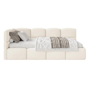 Selsey POSTEĽ PRE MLÁDEŽ Cloudy krémová 120 cm, velúr Easy-Clean vyobraziť